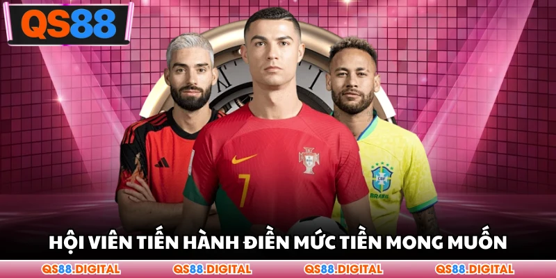 Hội viên tiến hành điền mức tiền mong muốn